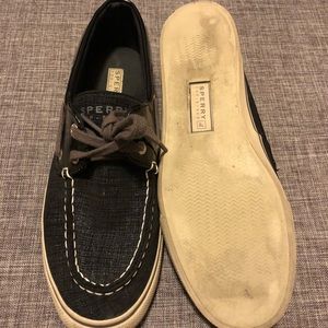 FINAL PRICE DROP! Sperry Black Glitter Patent